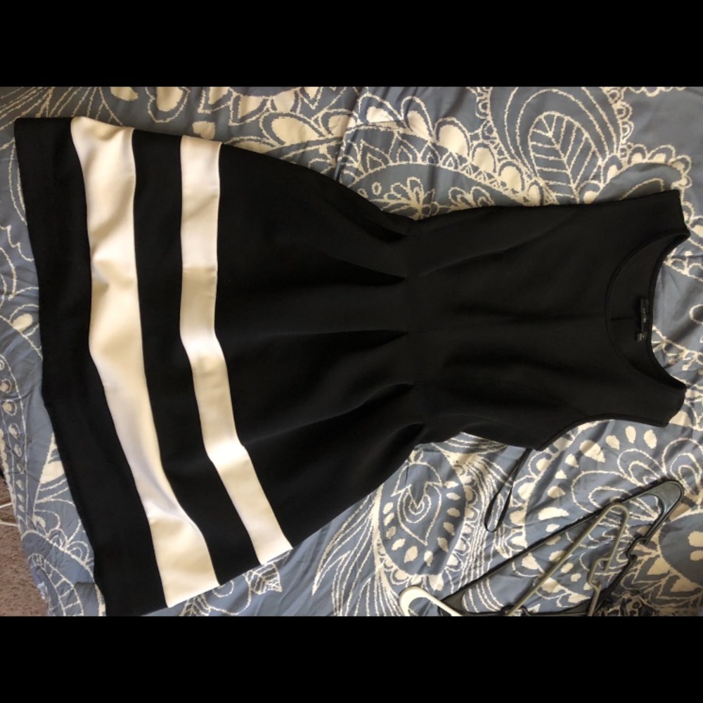 Black and white dress